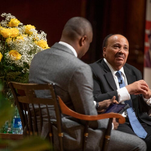 Brandon Terry y Martin Luther King III.